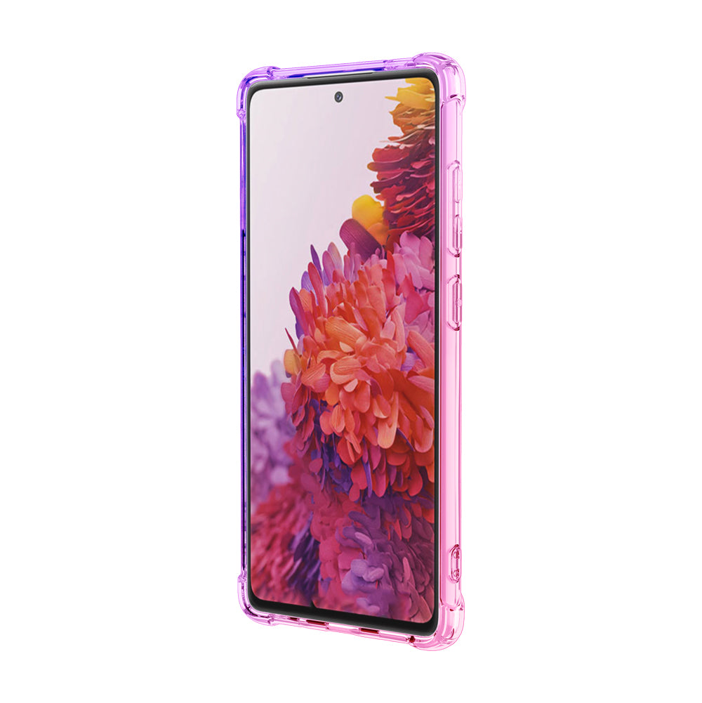 TPU Gradient Anti-Drop Phone Cover Shell for Samsung Galaxy S20 FE/S20 Fan Edition/S20 FE 5G/S20 Fan Edition 5G/S20 Lite - Pink/Purple TPU Gradient Anti-Drop Phone Cover Shell for Samsung Galaxy S20 FE/S20 Fan Edition/S20 FE 5G/S20 Fan Edition 5G/S20 Lite - Pink/Purple